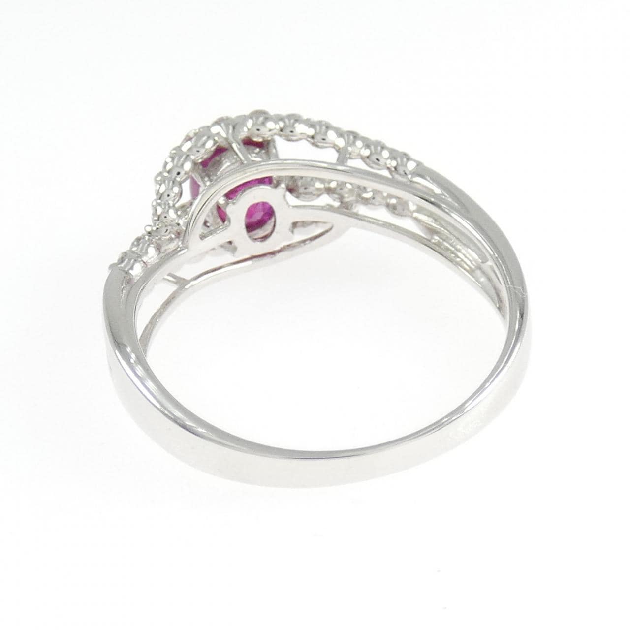 K18WG ルビー リング 1.02CT