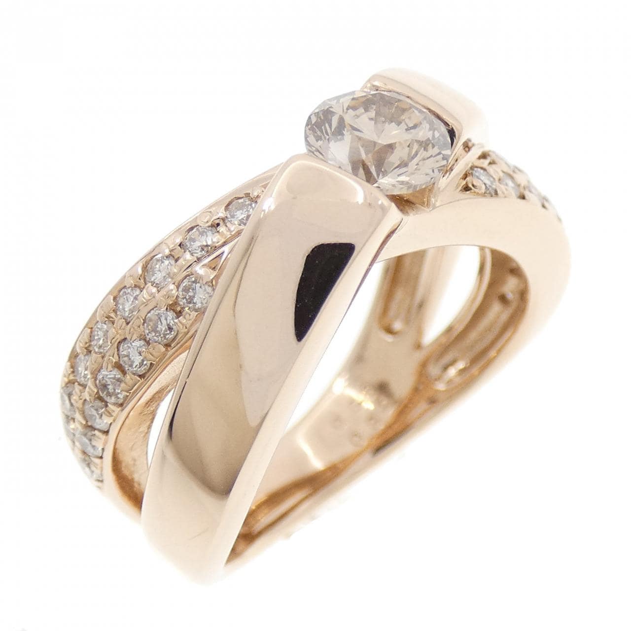 K18PG ダイヤモンド リング 0.56CT