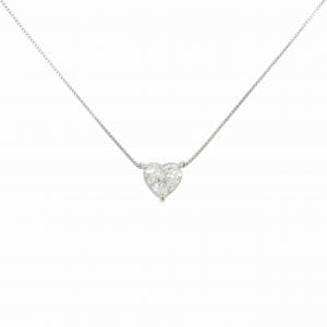 PT850 ダイヤモンド ネックレス 1.001CT I I1 ハートシェイプ