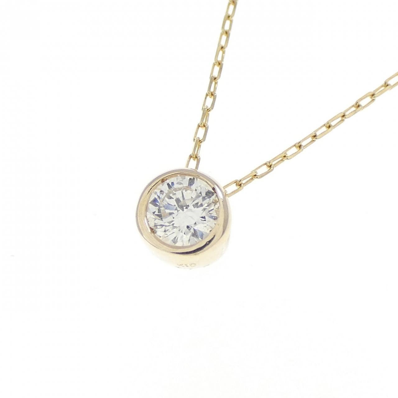 K10YG ダイヤモンド ネックレス 0.10CT