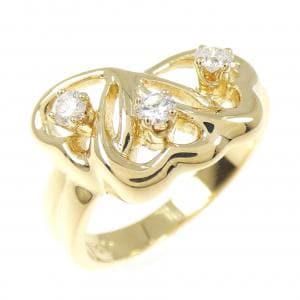 ティファニー トリプルオープンハート リング