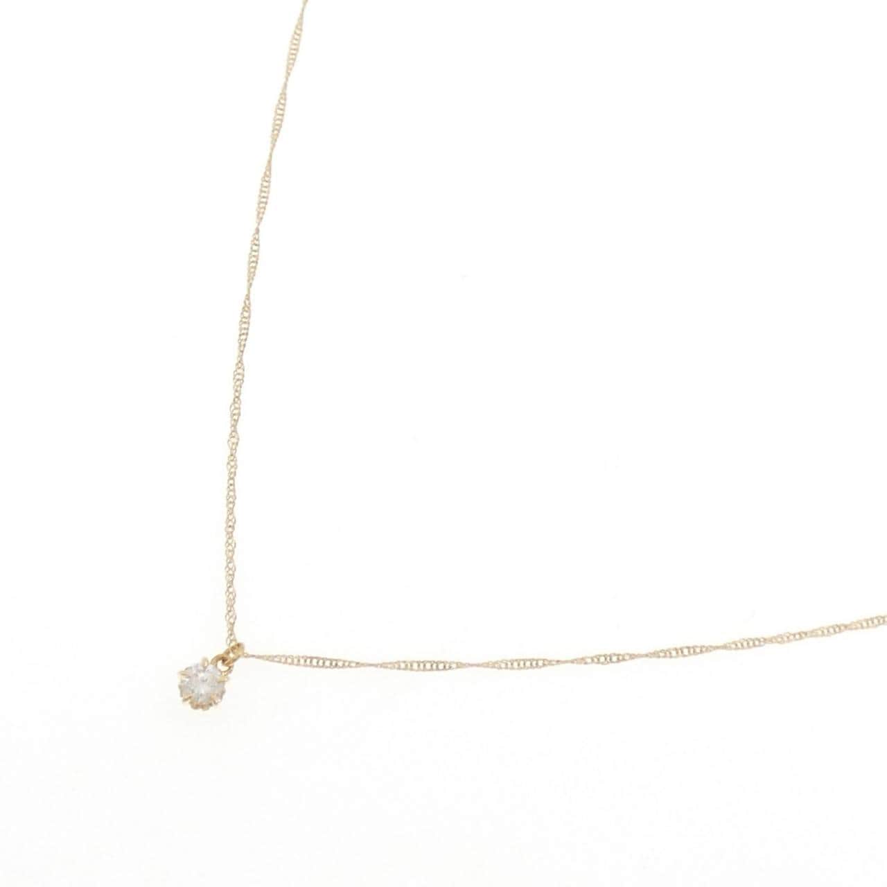 アガット ダイヤモンド ネックレス 0.1CT