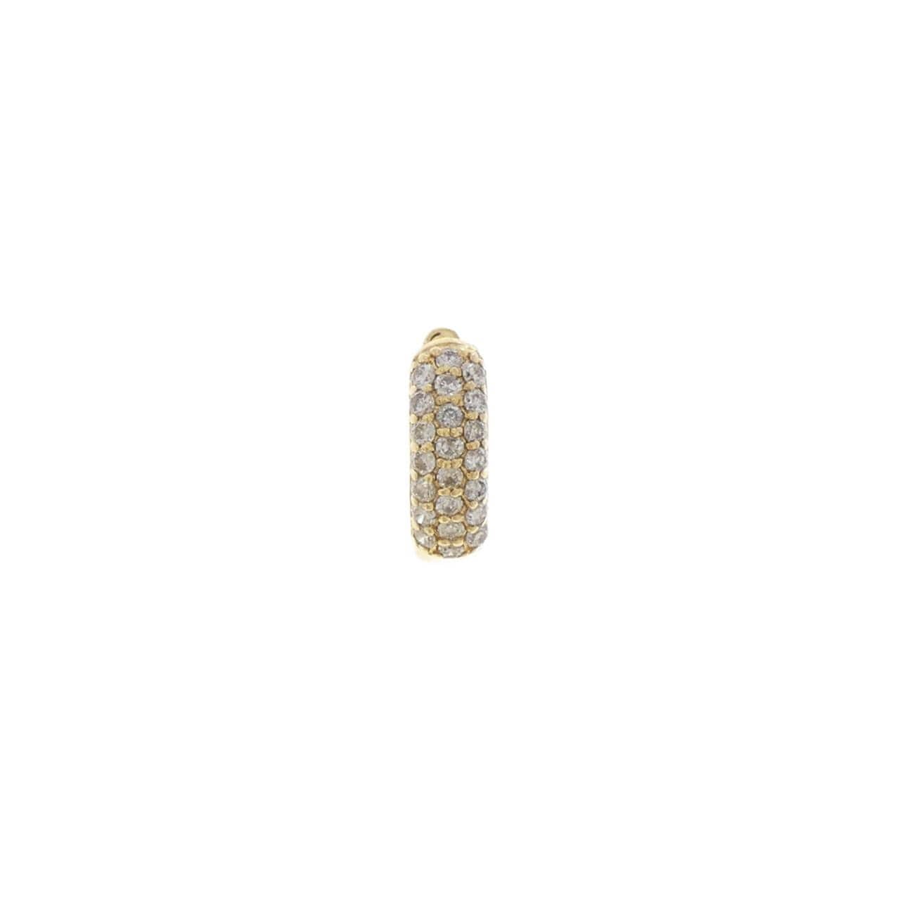 K18YG ダイヤモンド ピアス 0.15CT 片耳