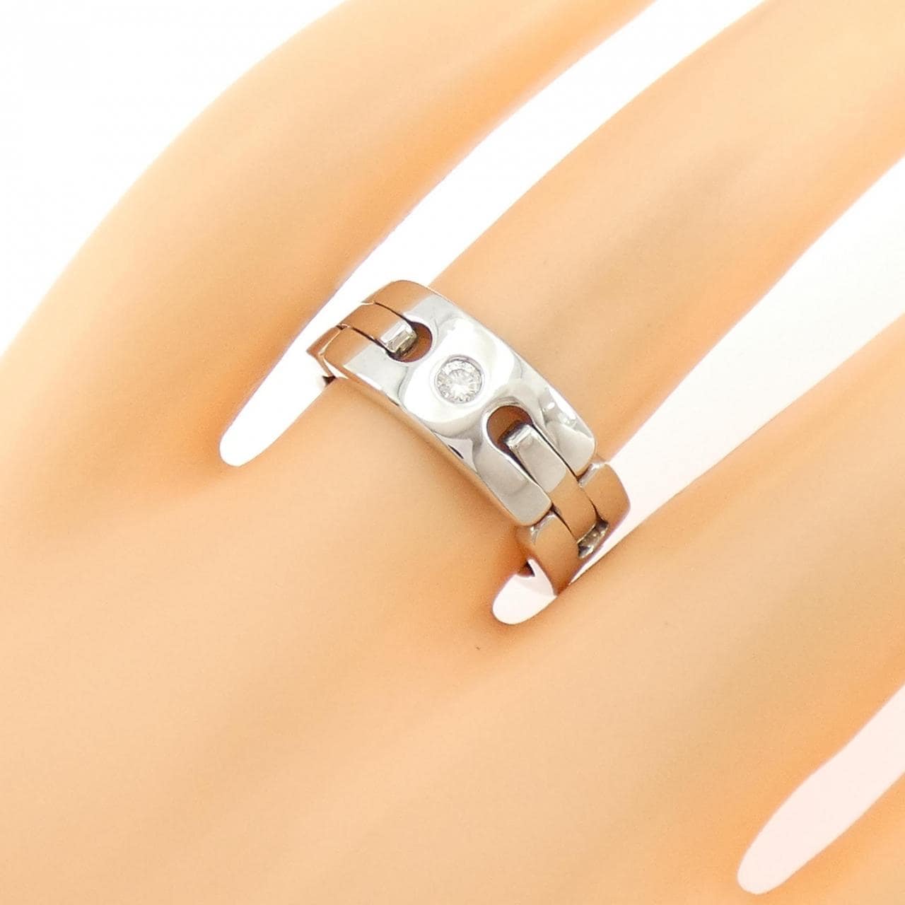 750WG ダイヤモンド リング 0.19CT