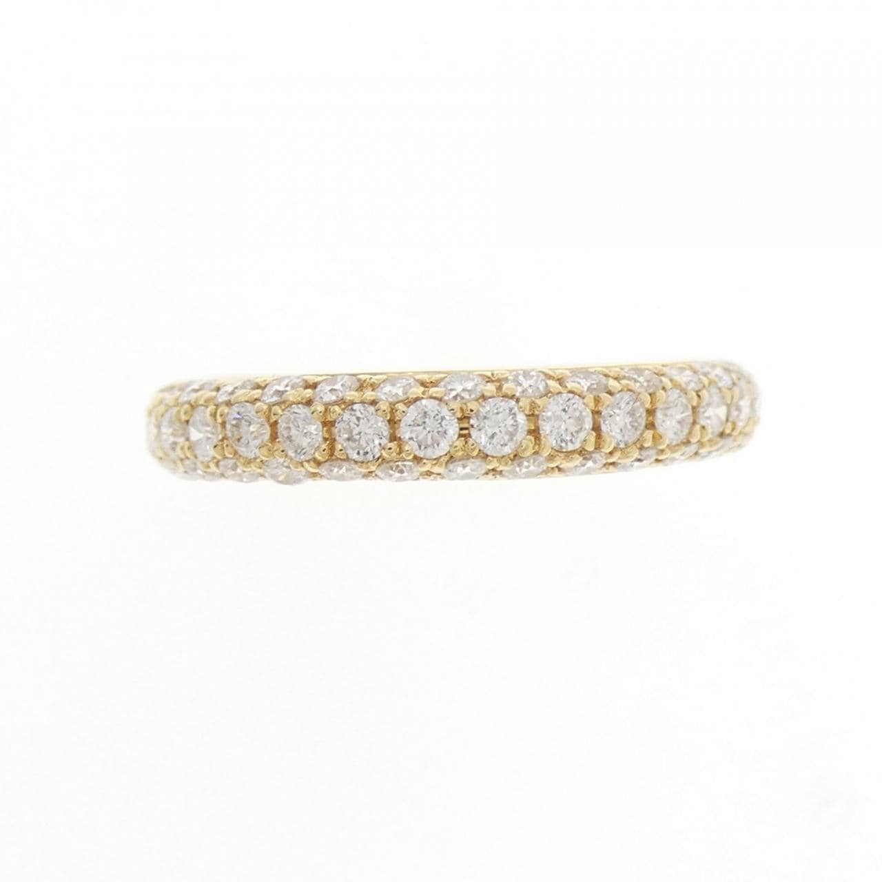 K18YG パヴェ ダイヤモンド リング 0.84CT