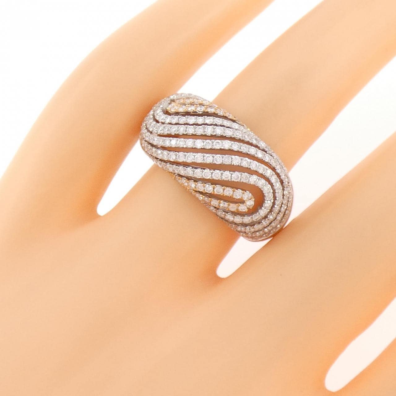 750WG/750PG ダイヤモンド リング 1.04CT