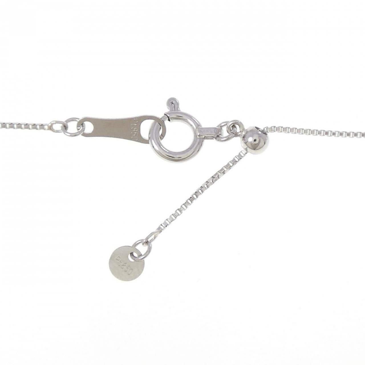 PT900/PT850 ハート ルビー ネックレス 0.51CT