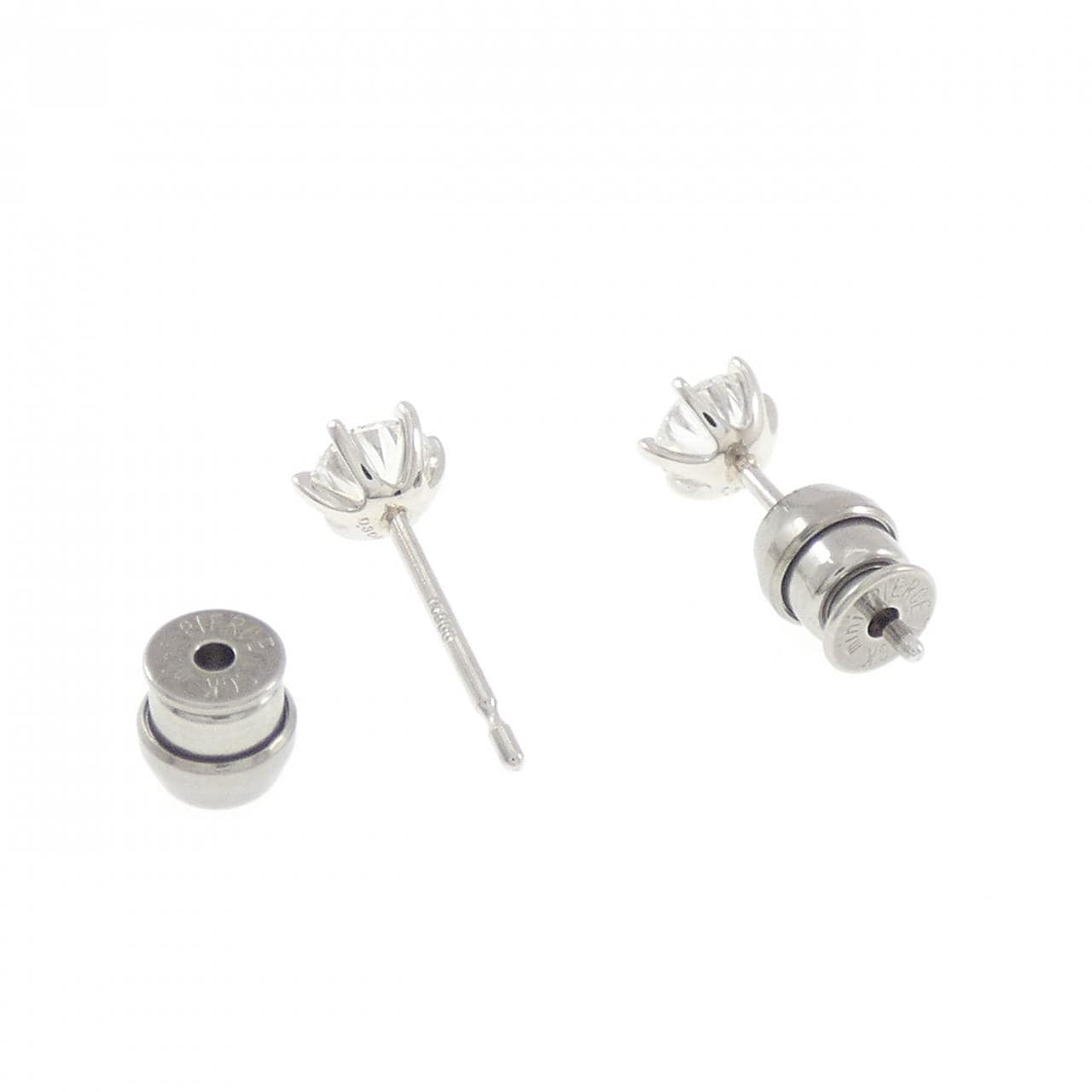 【リメイク】PT900/ST ダイヤモンド ピアス 0.306CT 0.308CT D VS1-2 EXT-VG