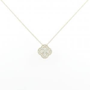 【リメイク】K10YG フラワー ダイヤモンド ネックレス 0.20CT