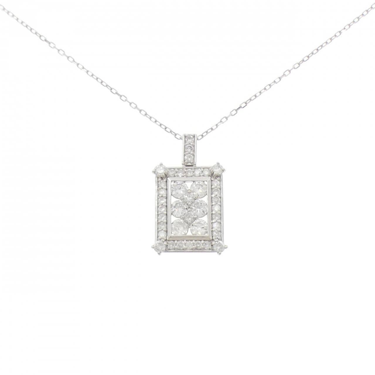 PT950 ダイヤモンド ネックレス 1.00CT