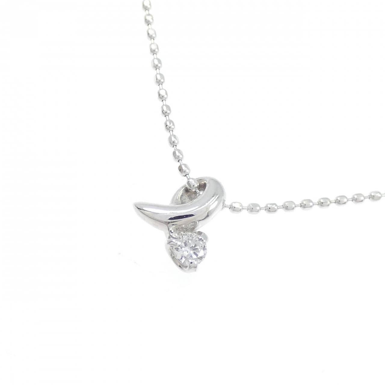 K18WG ダイヤモンド ネックレス 0.05CT