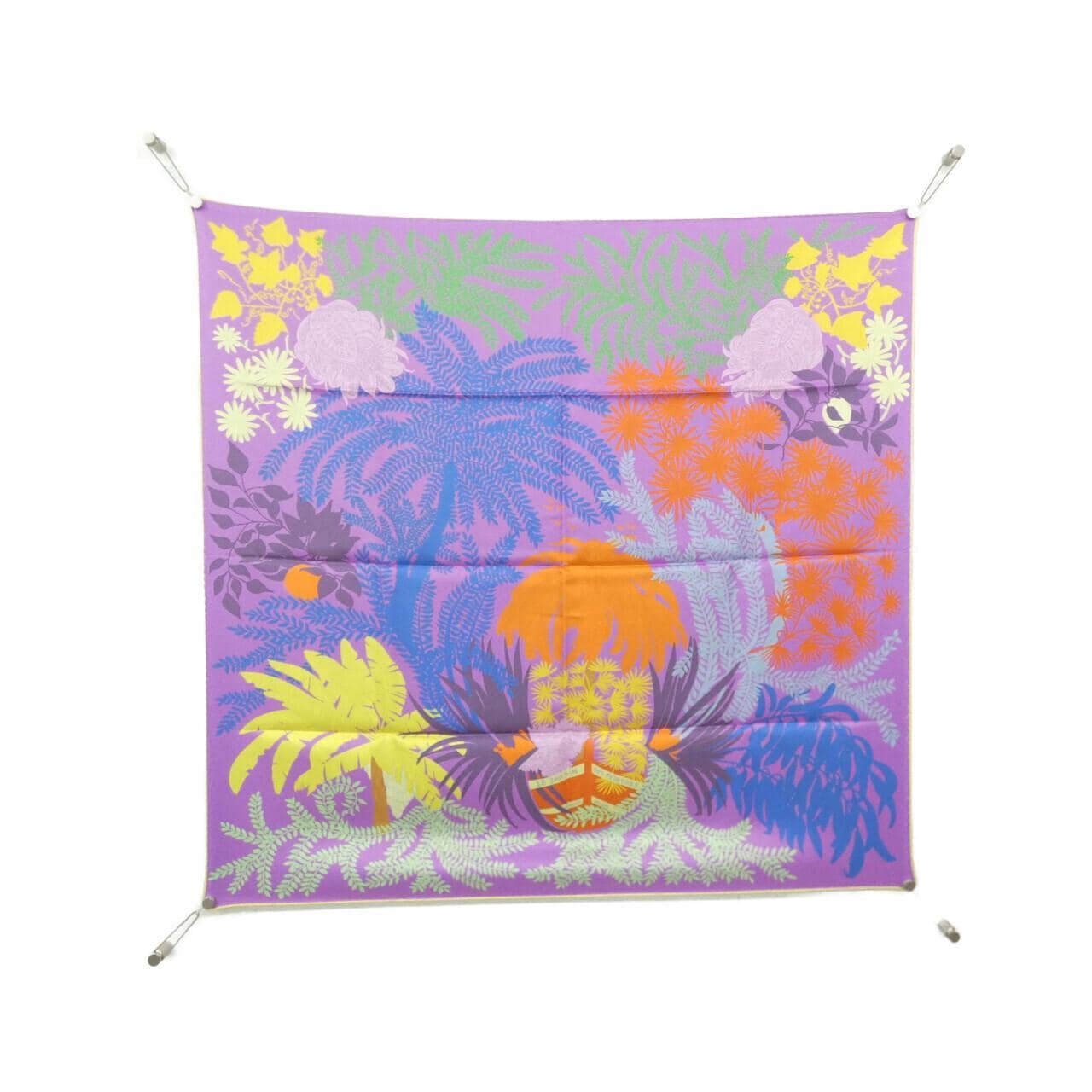 【未使用品】エルメス LE JARDIN DES PEINTRES カレ ダブル フェイス 903908S スカーフ