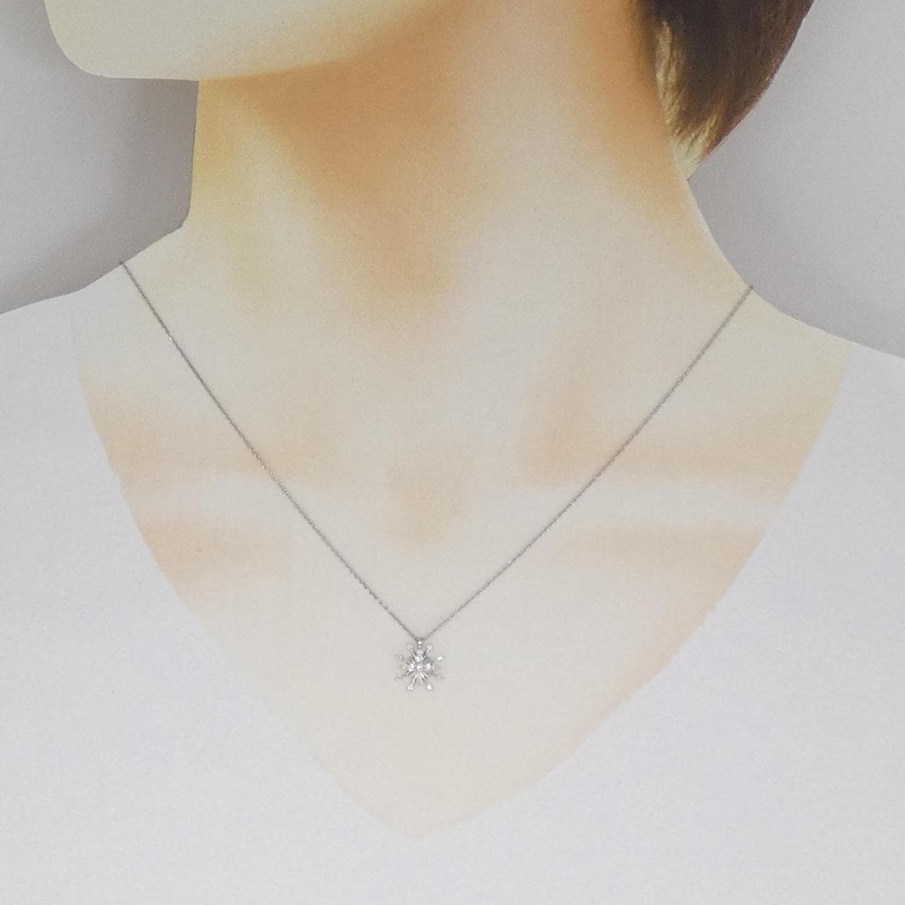 スタージュエリー ダイヤモンド ネックレス 0.12CT