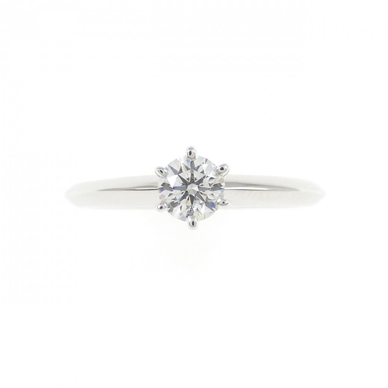 ティファニー クラシックソリティア リング 0.28CT F VVS2 3EXT