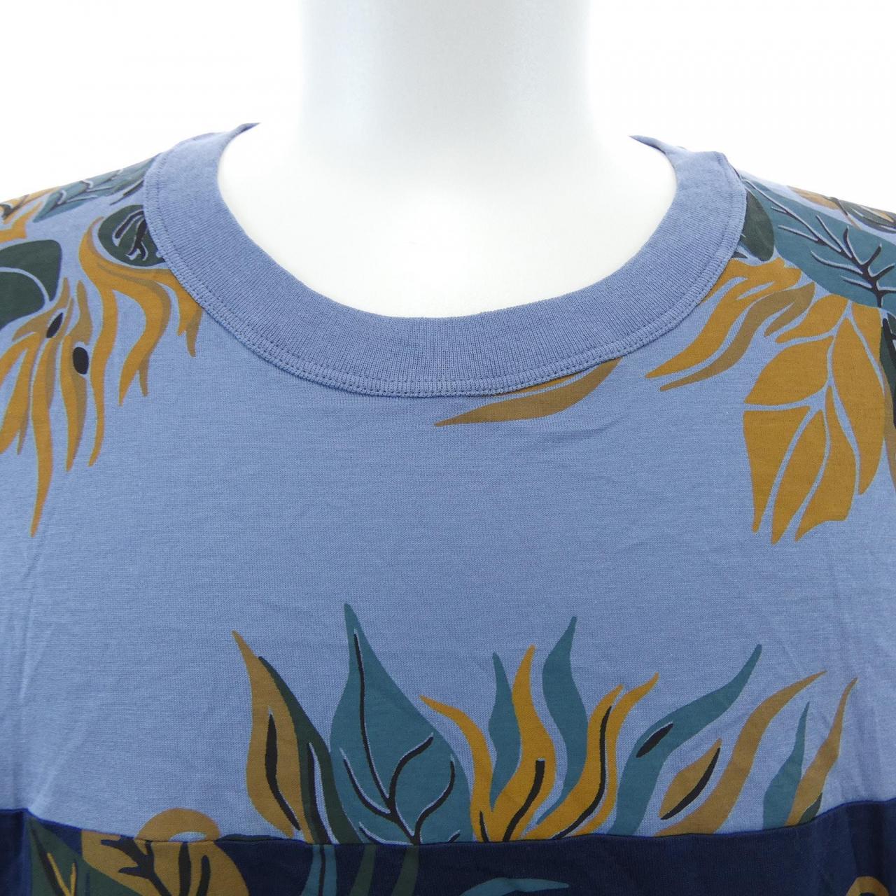 ルイヴィトン LOUIS VUITTON プリンテッドブロッサムストライプインサートTシャツ HEY02WFMB Tシャツ