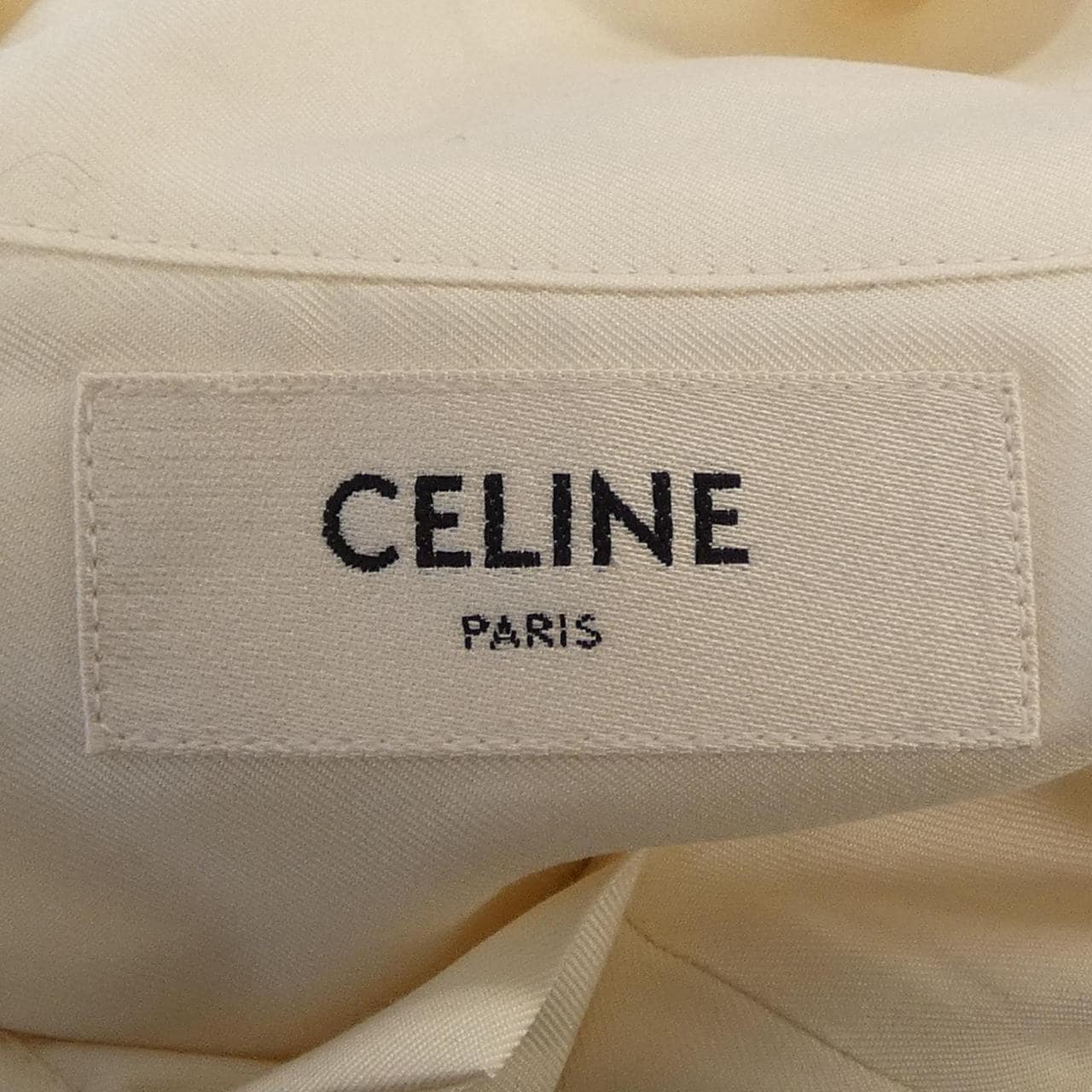 セリーヌ CELINE クロップド ラヴァリエール シャツ RC0950H25 シャツ