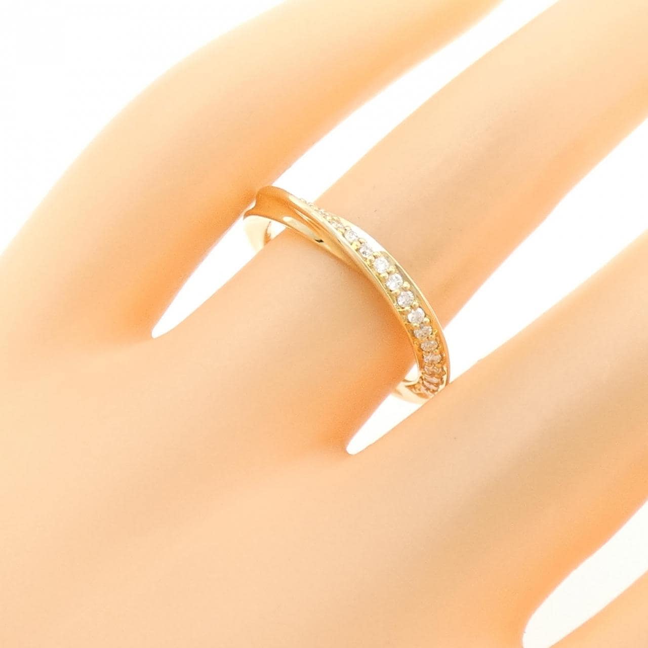 K18YG ダイヤモンド リング 0.16CT