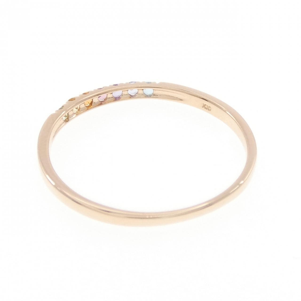K10PG color stone ring