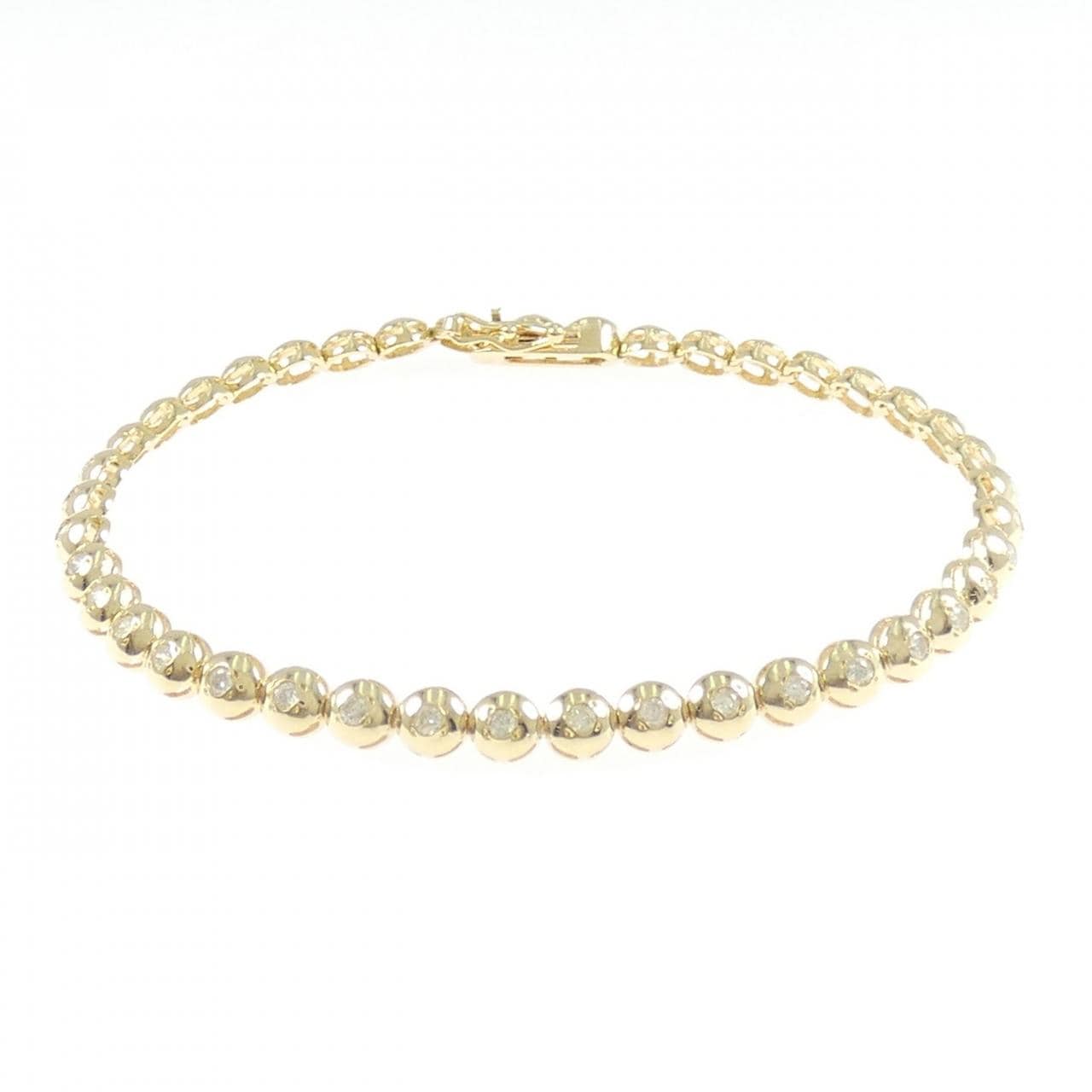 K18YG ダイヤモンド ブレスレット 1.00CT