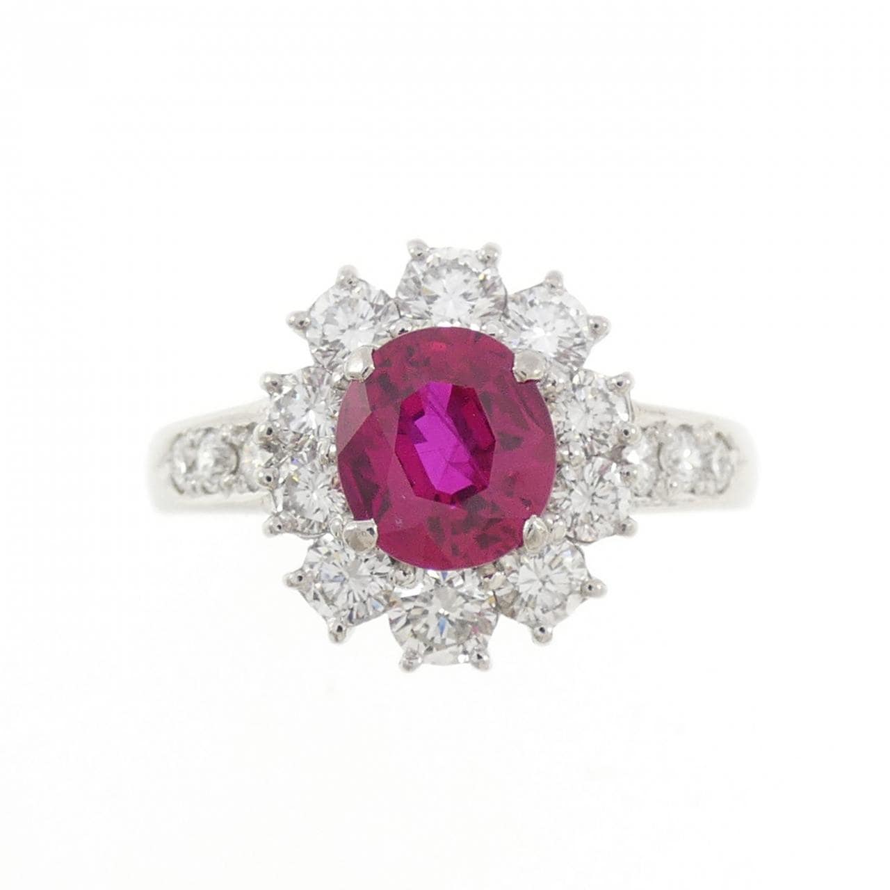 PT900 ルビー リング 1.23CT ビルマ産
