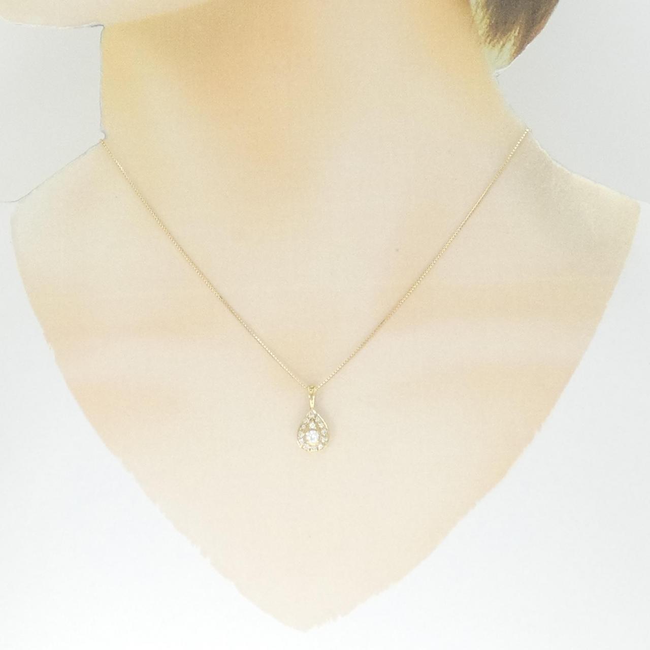 K18YG ダイヤモンド ネックレス 0.11CT