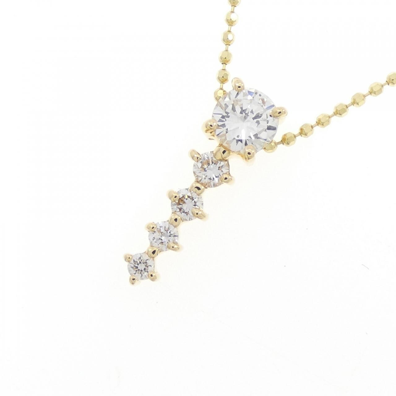 K18YG ダイヤモンド ネックレス 0.319CT