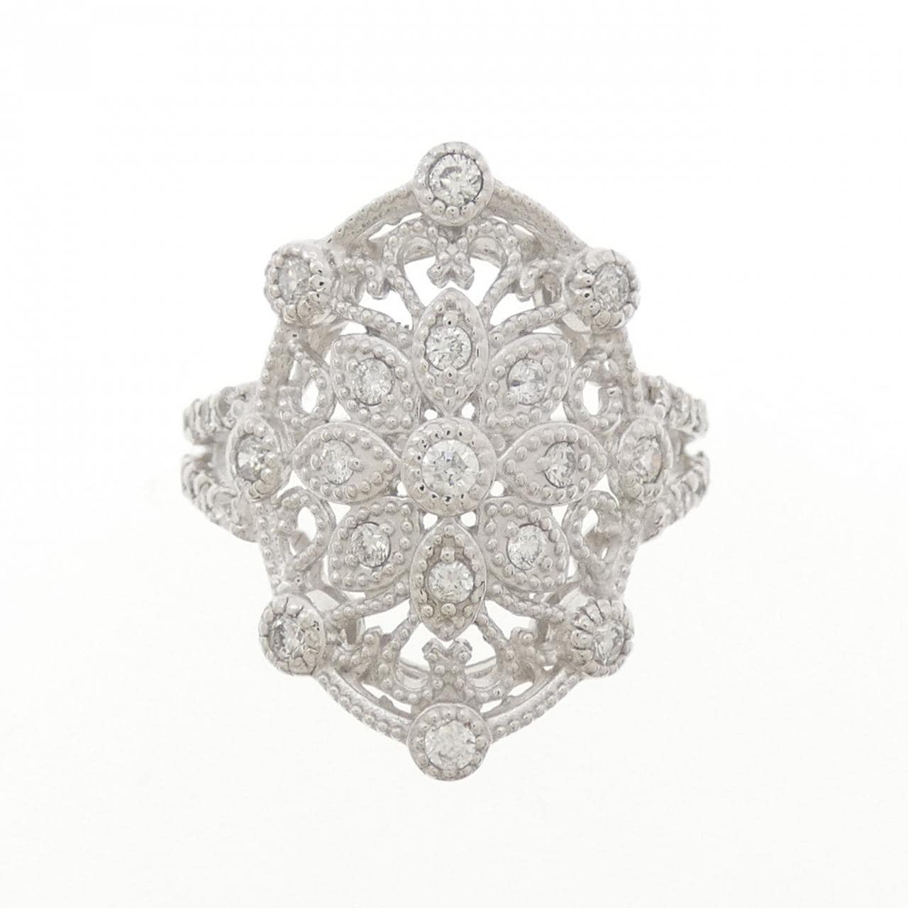 K18WG ダイヤモンド リング 0.50CT