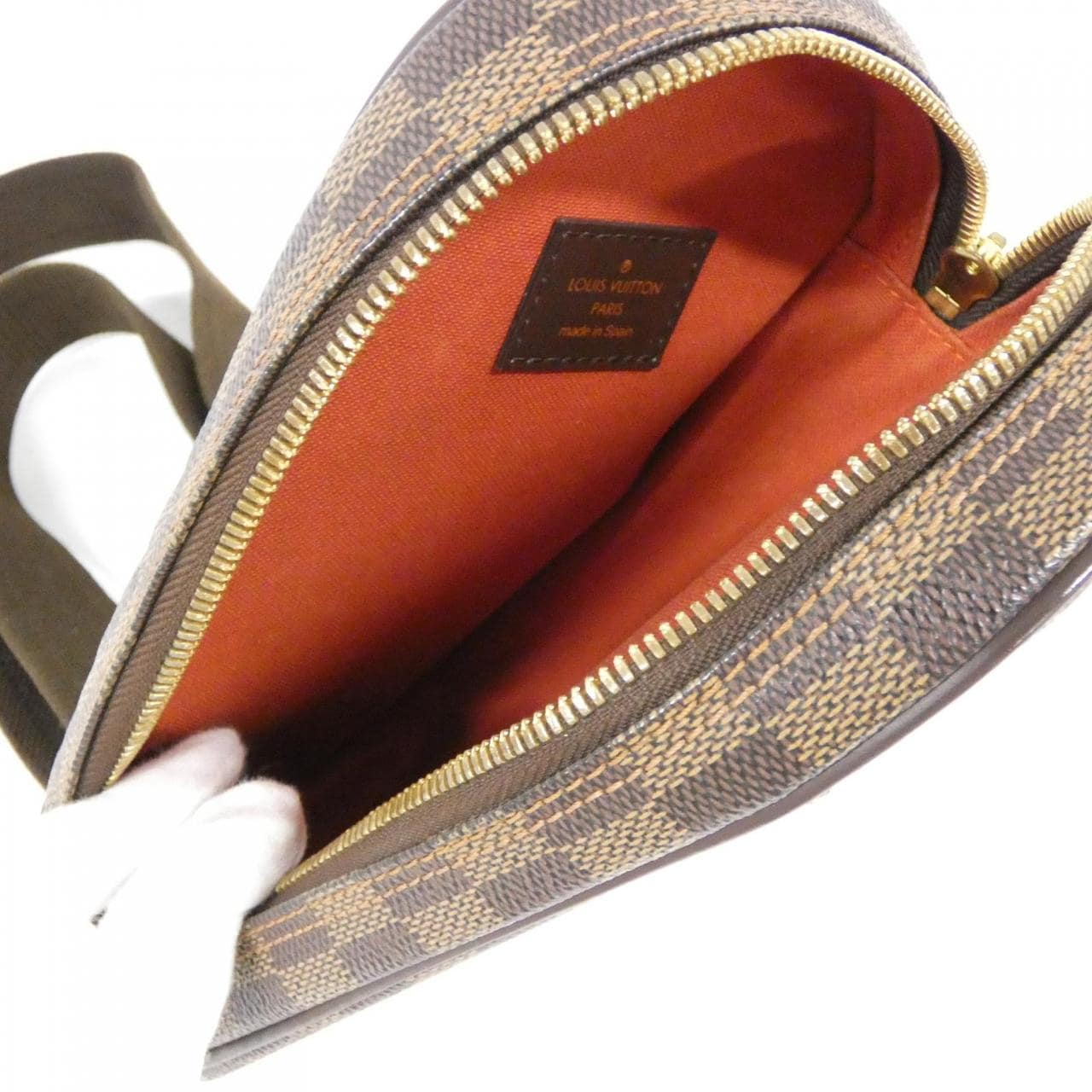 ルイヴィトン ダミエ ポシェット ガンジュ N48048 ショルダーバッグ