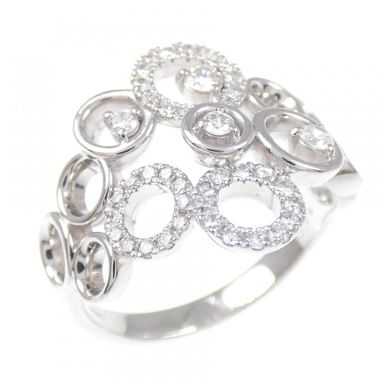 K18WG ダイヤモンド リング 0.34CT