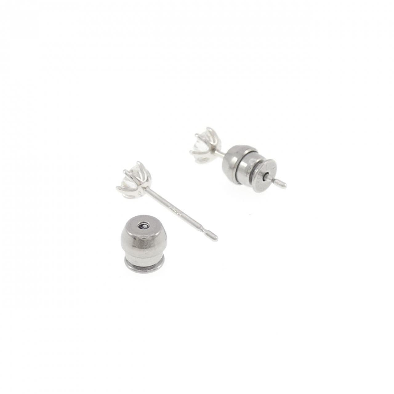 【リメイク】PT900/ST ダイヤモンド ピアス 0.216CT 0.224CT D-E VVS2 EX-VG