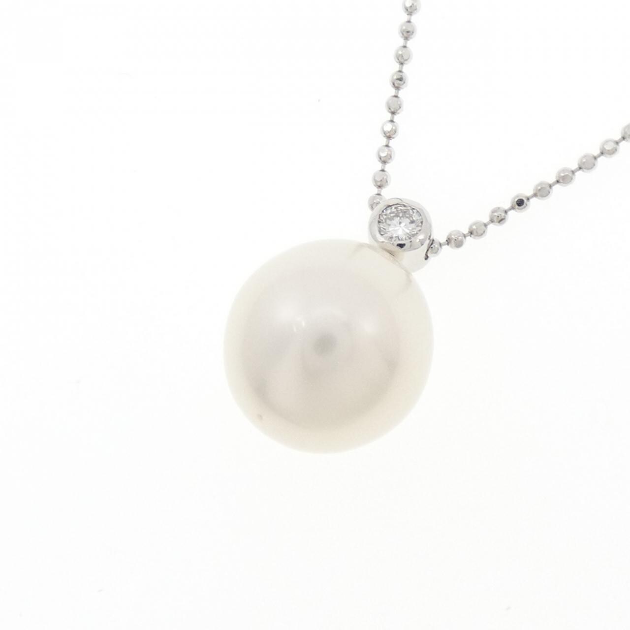 PT900/PT850 白蝶パール ネックレス 12.2mm