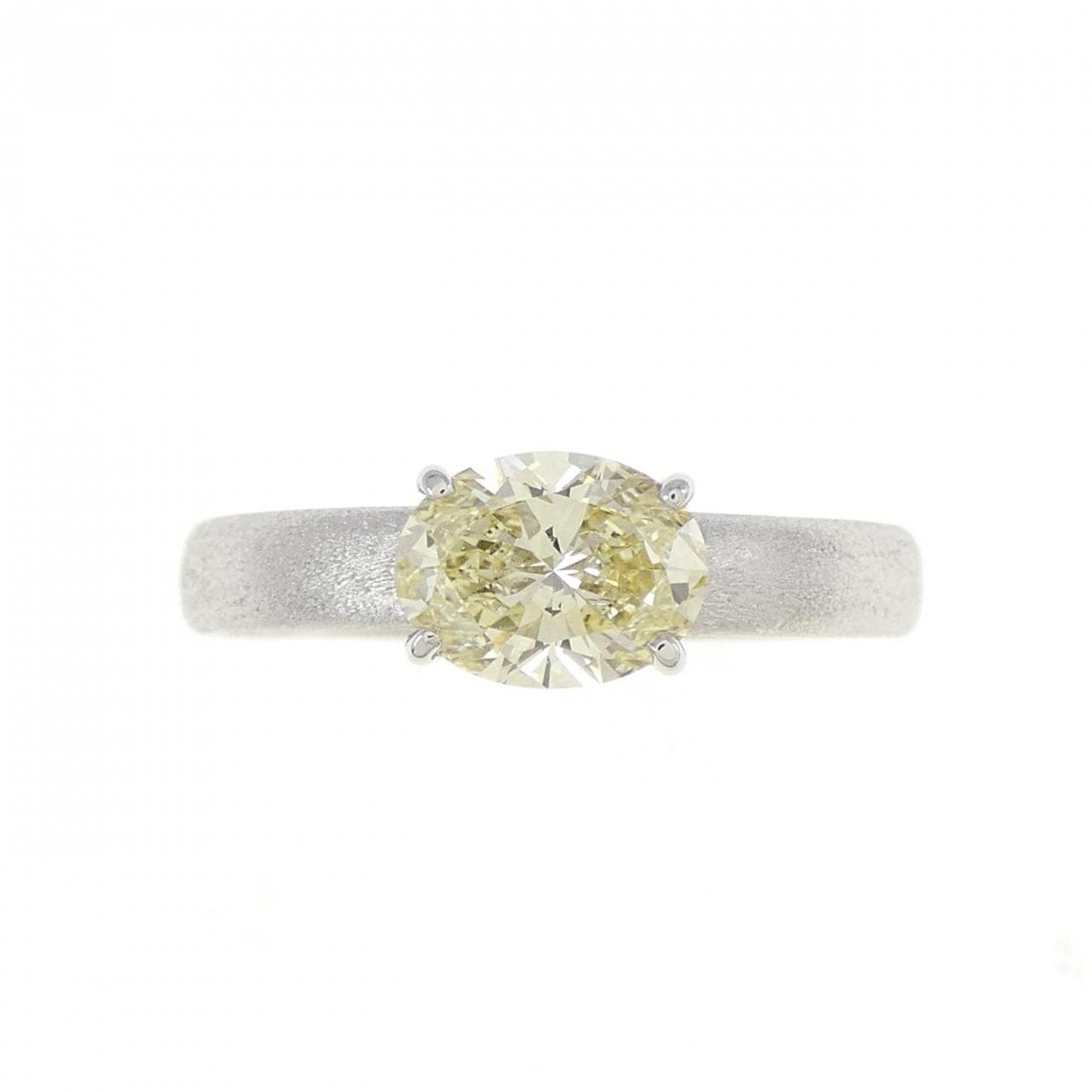 PT Diamond Ring 1.013CT LY VS2 Oval Cut