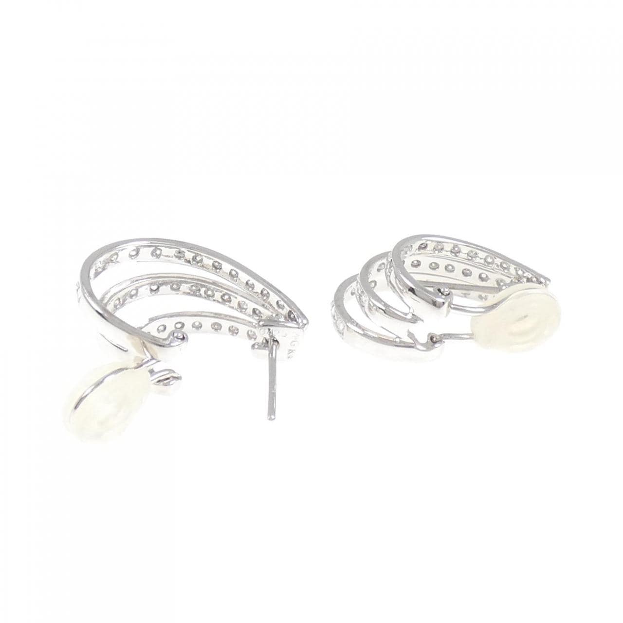 K18WG Diamond Earrings 0.85CT