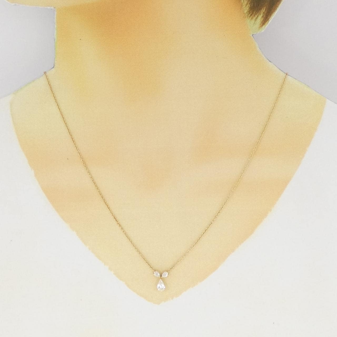 K18YG ダイヤモンド ネックレス 0.56CT