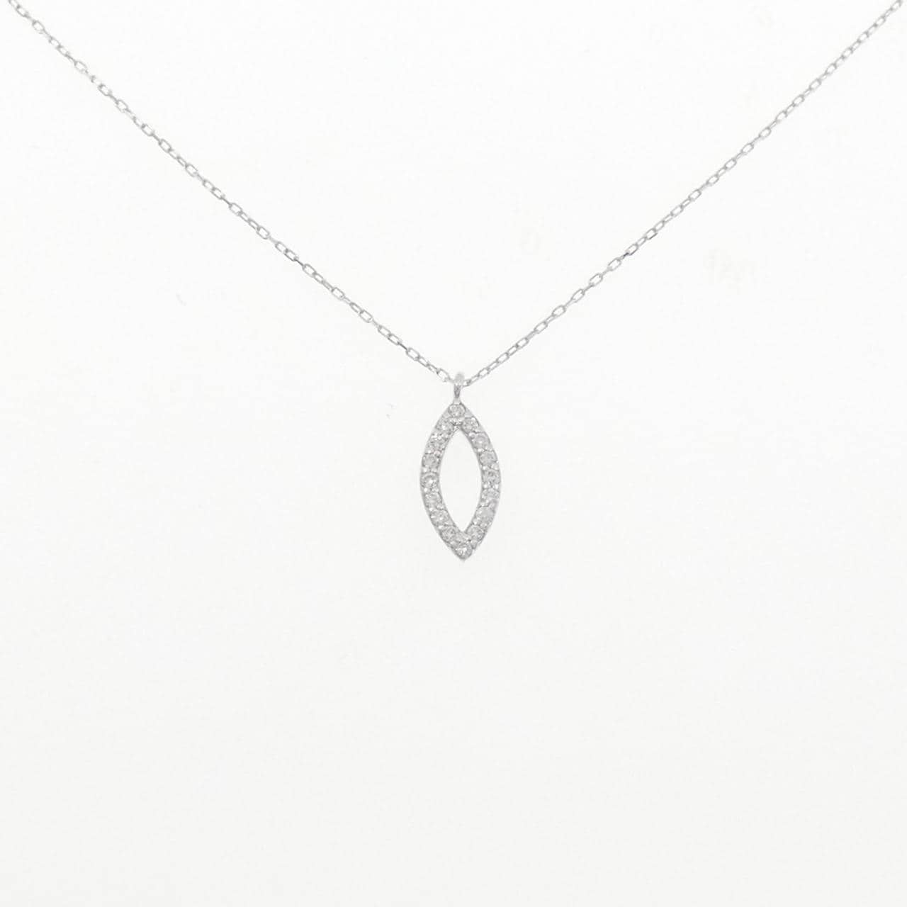 K10WG ダイヤモンド ネックレス 0.07CT