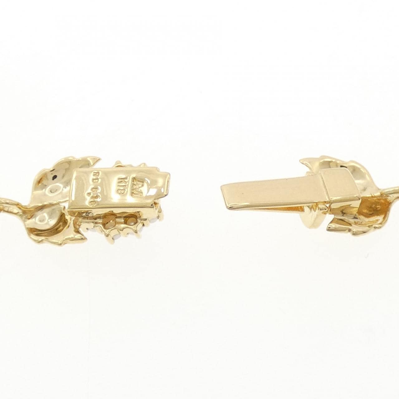 K18YG フラワー ルビー ネックレス 5.18CT