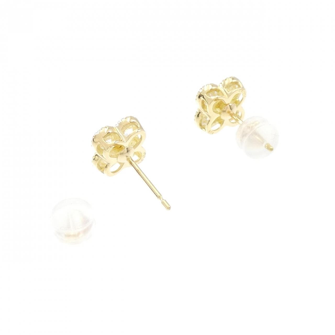 [BRAND NEW] K18YG Diamond Earrings 1.004CT F VS1-SI1 EXT-GOOD