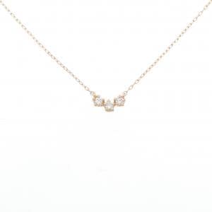 K18PG ダイヤモンド ネックレス 0.10CT