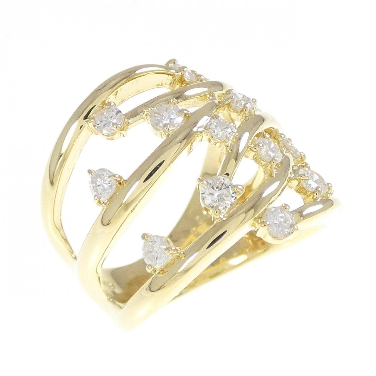 K18YG ダイヤモンド リング 0.80CT