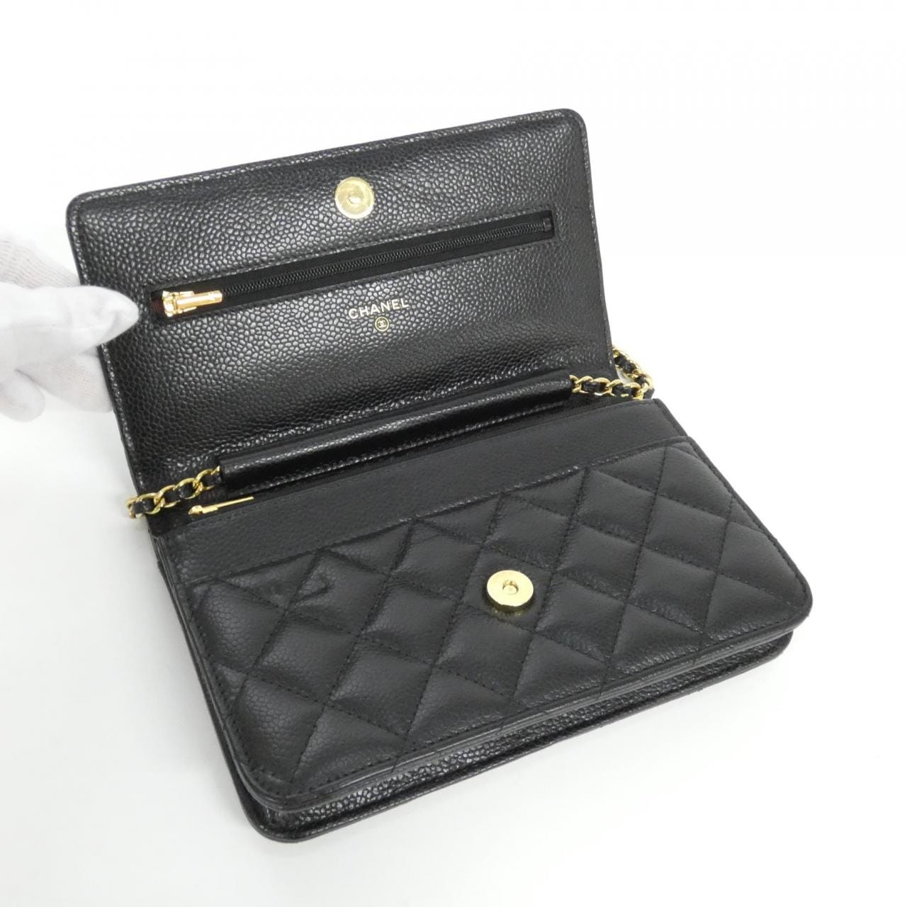 シャネル タイムレスクラシック ライン AP0250 チェーンウォレット