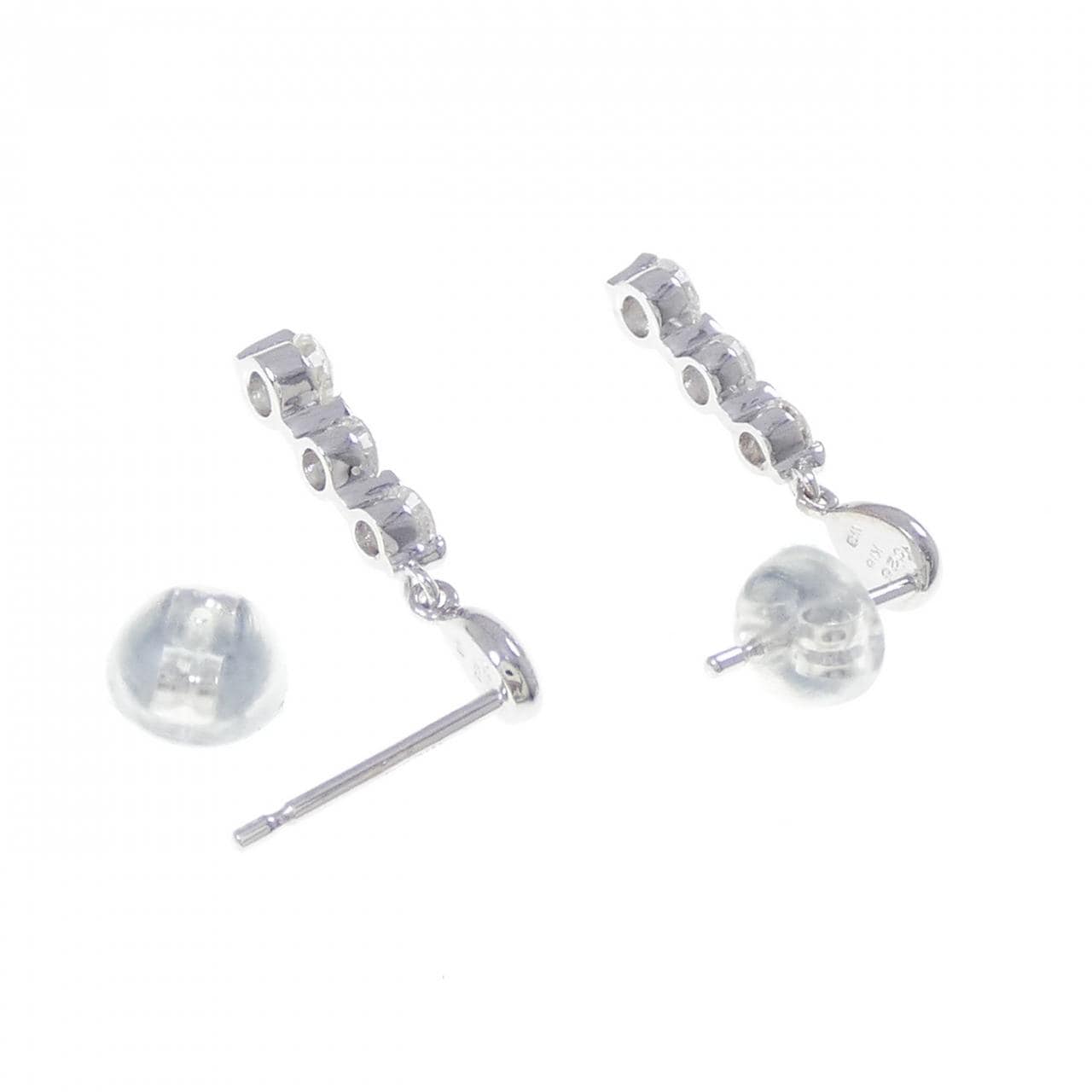 K18WG ダイヤモンド ピアス 0.50CT