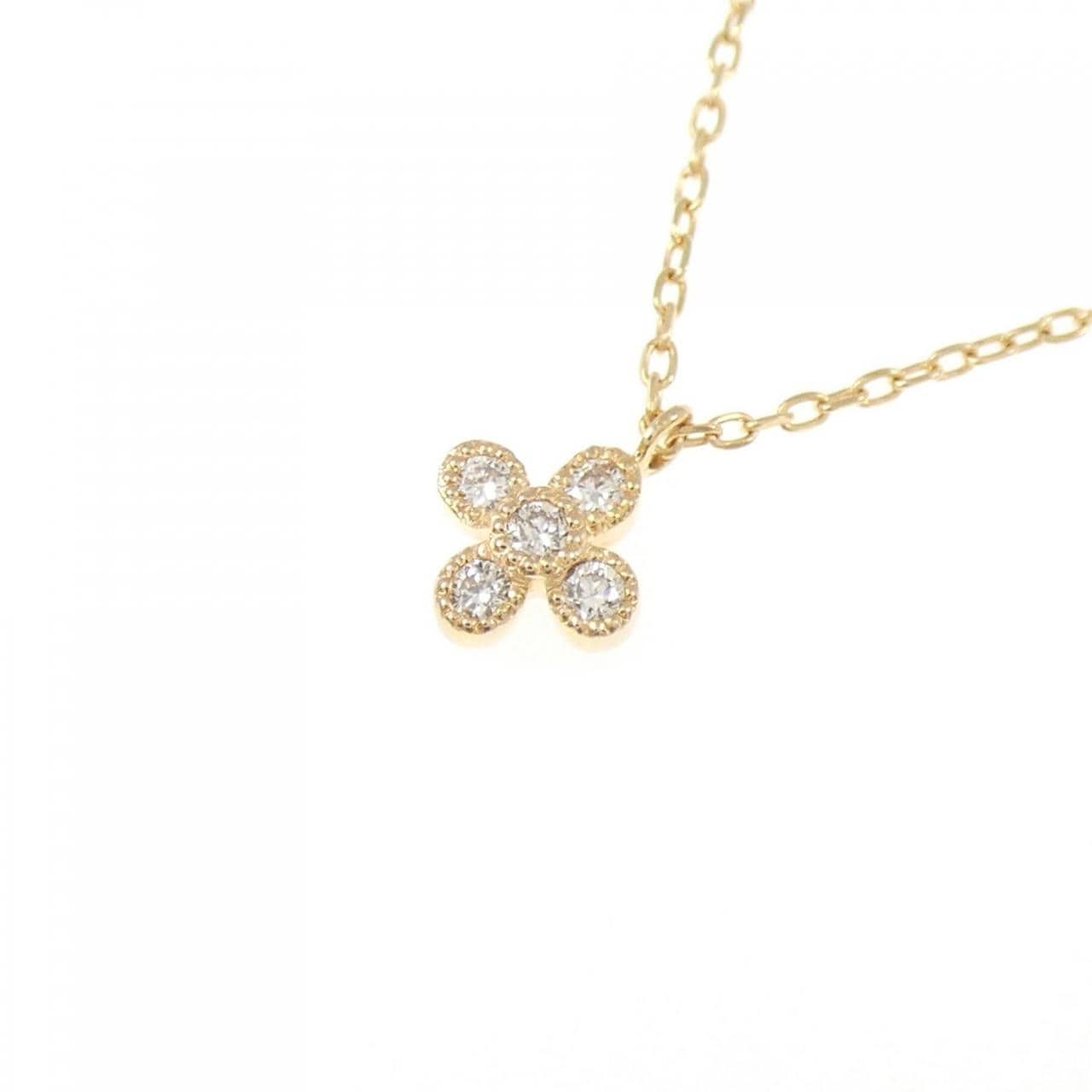 K18YG ダイヤモンド ネックレス 0.06CT