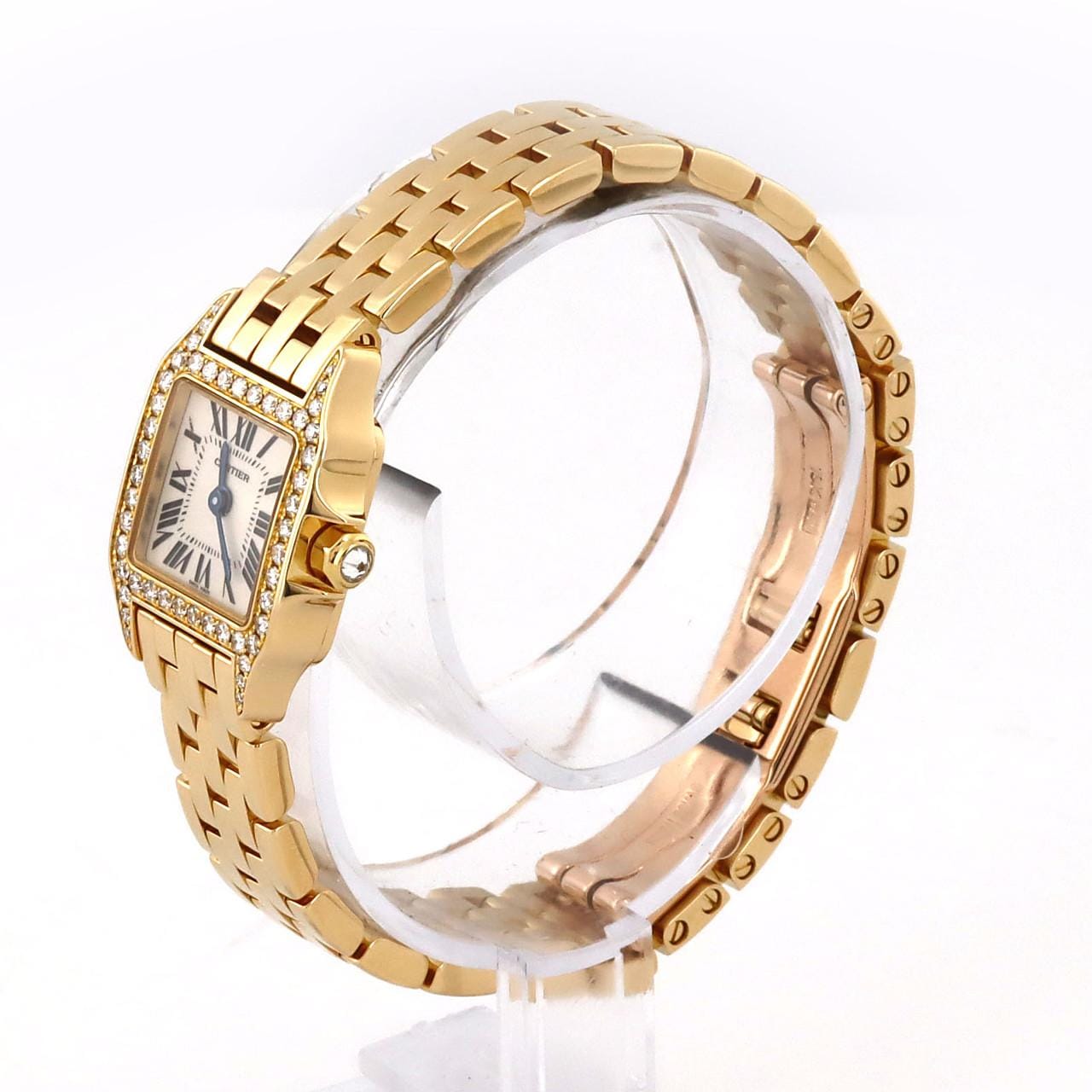 Cartier Mini Santos de Moiselle YG/D WF9006Y7 YG石英