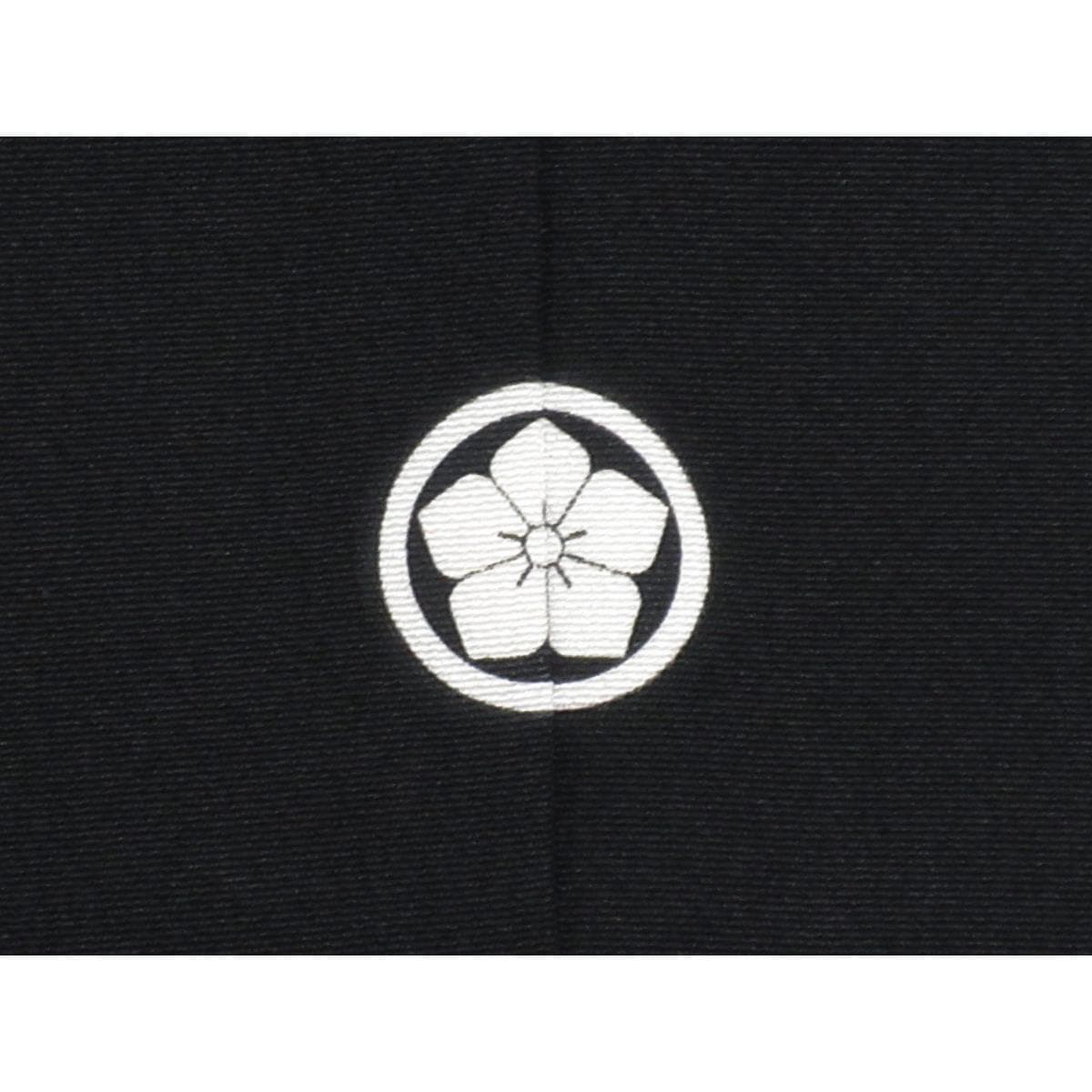 【未使用品】留袖　友禅金彩加工　刺繍入り　丸に桔梗