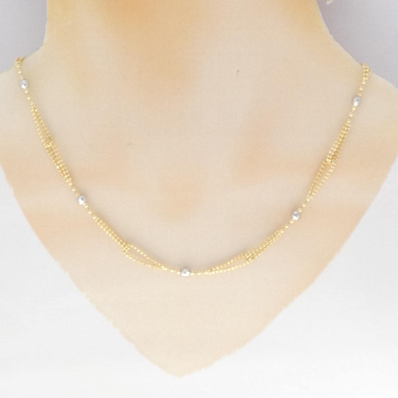 K18YG/PT850 ネックレス