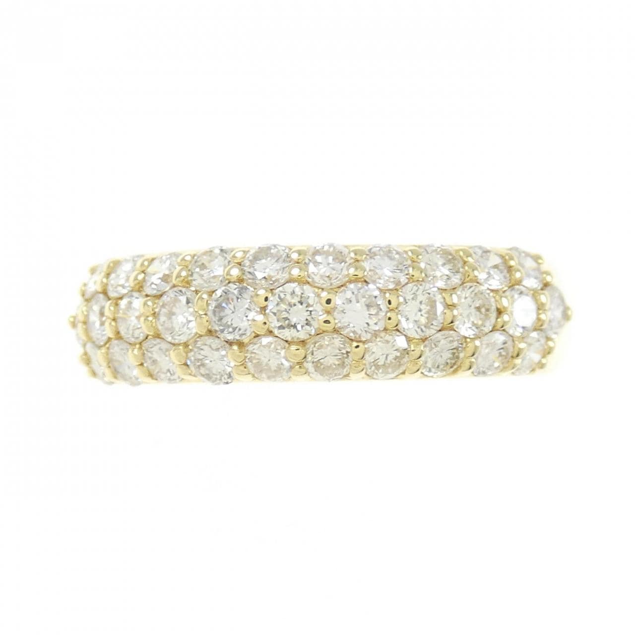 K18YG パヴェ ダイヤモンド リング 1.00CT