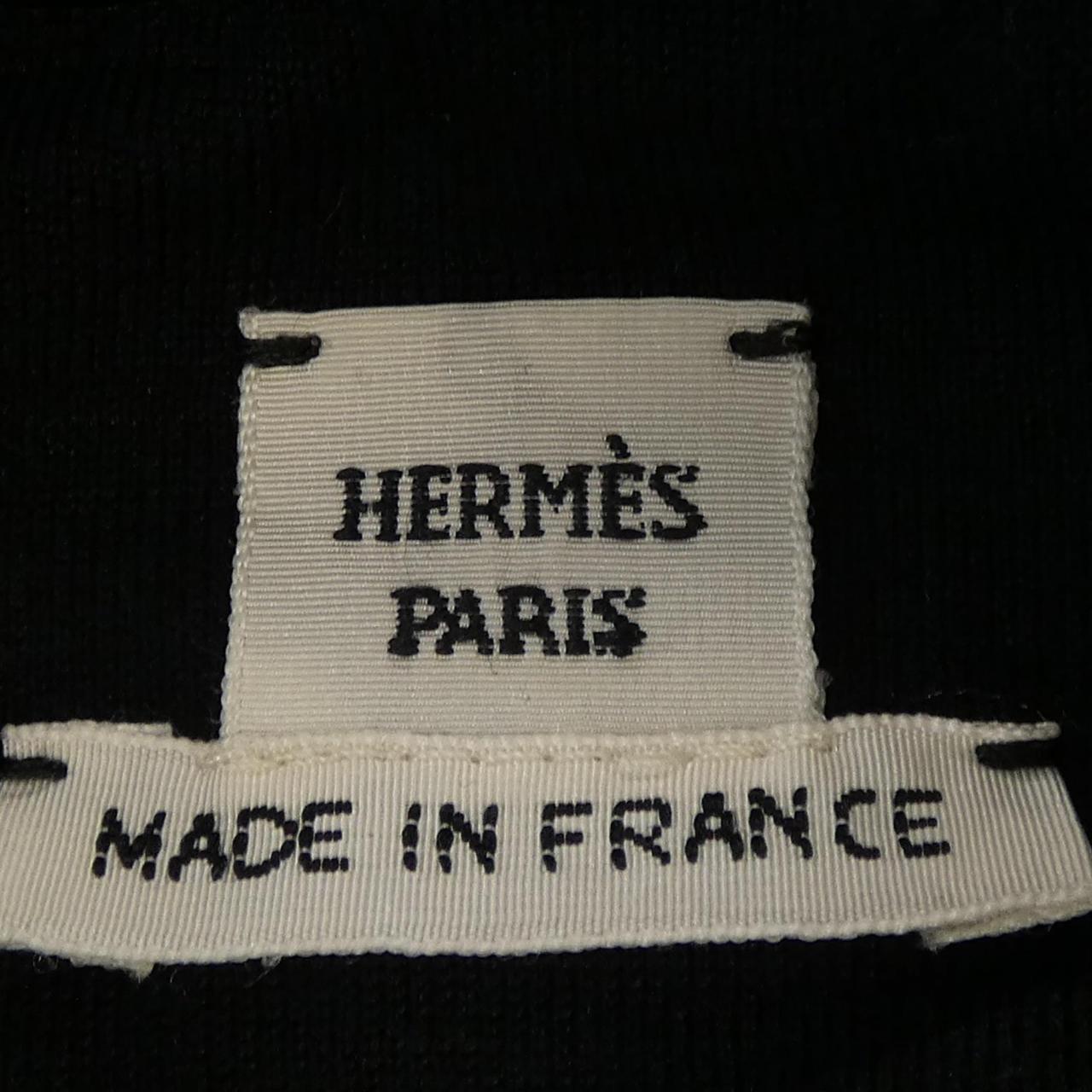 エルメス HERMES ダブルジャージーウェーブ CLOU DE SELLE 4E4652DI チュニック