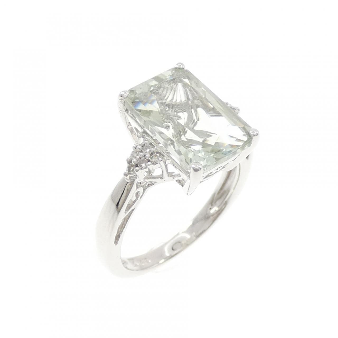 K18WG クオーツ リング