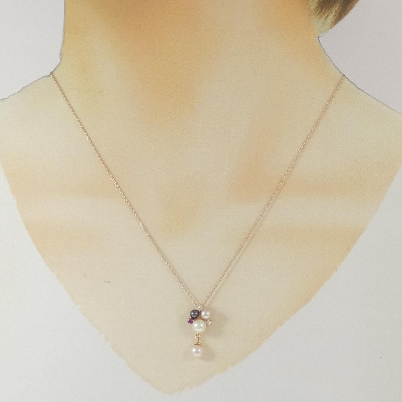K10PG 淡水パール ネックレス