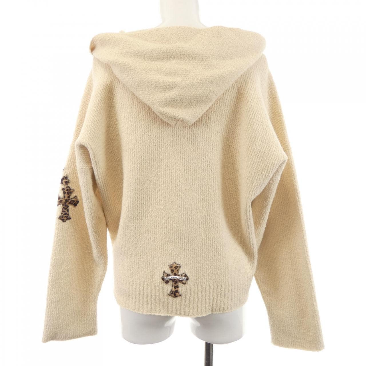 クロムハーツ CHROME HEARTS YNOT LEOPARD HARAKO CROSS PATCH 412206806******401 パーカー